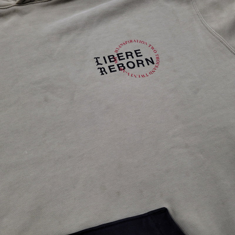 【中古品】【メンズ】 LIBERE リベーレ LIMITED WAPPEN HOODIE リミテッド ワッペン フーディー パーカー トップス 長袖 142-260128-kh-05-izu サイズ：L カラー：オリーブ 万代Net店
