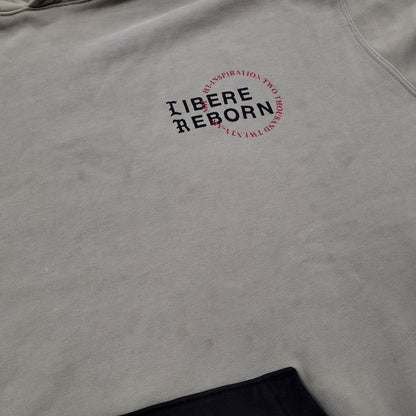 【中古品】【メンズ】 LIBERE リベーレ LIMITED WAPPEN HOODIE リミテッド ワッペン フーディー パーカー トップス 長袖 142-260128-kh-05-izu サイズ：L カラー：オリーブ 万代Net店