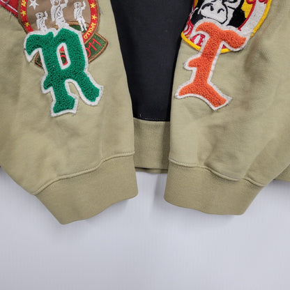 【中古品】【メンズ】 LIBERE リベーレ LIMITED WAPPEN HOODIE リミテッド ワッペン フーディー パーカー トップス 長袖 142-260128-kh-05-izu サイズ：L カラー：オリーブ 万代Net店