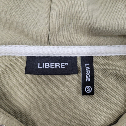 【中古品】【メンズ】 LIBERE リベーレ LIMITED WAPPEN HOODIE リミテッド ワッペン フーディー パーカー トップス 長袖 142-260128-kh-05-izu サイズ：L カラー：オリーブ 万代Net店