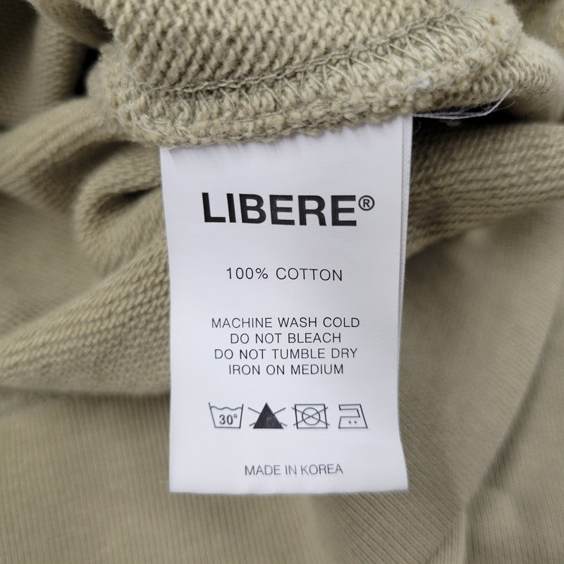 【中古品】【メンズ】 LIBERE リベーレ LIMITED WAPPEN HOODIE リミテッド ワッペン フーディー パーカー トップス 長袖 142-260128-kh-05-izu サイズ：L カラー：オリーブ 万代Net店