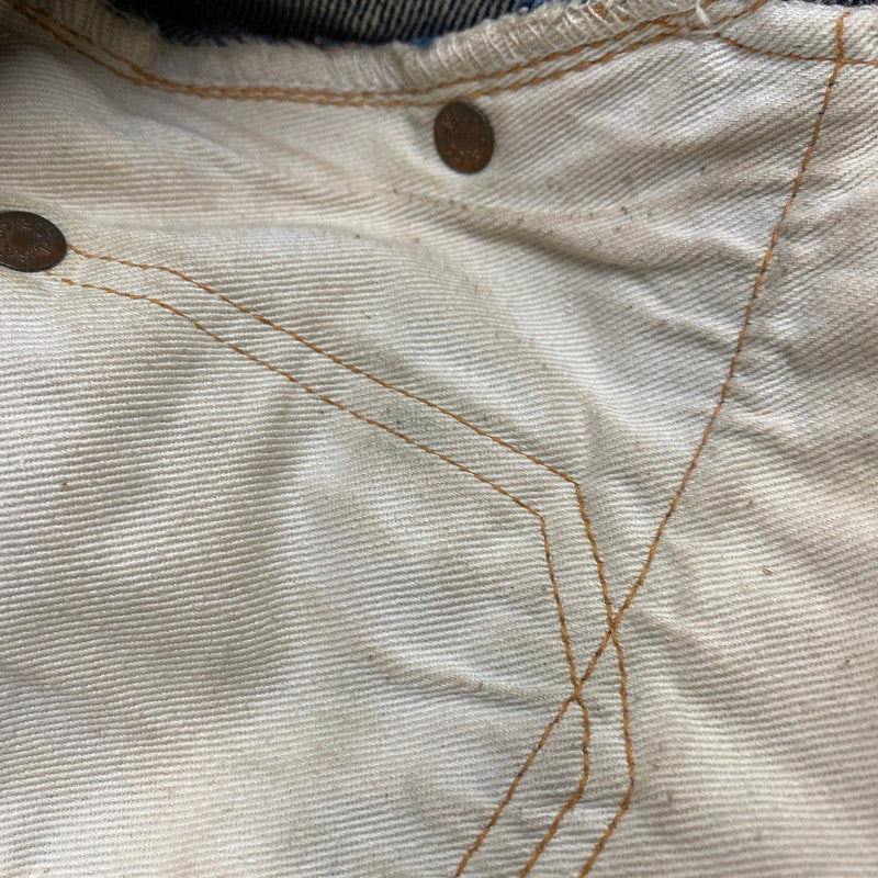 【中古品】【メンズ】 革パッチ 片面タブ BIGE 復刻 501XX DENIM PANTS デニム パンツ ズボン ボトムス 157-260128-ya-12-izu サイズ：38×36 カラー：インディゴ 万代Net店