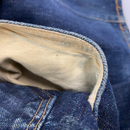 【中古品】【メンズ】 革パッチ 片面タブ BIGE 復刻 501XX DENIM PANTS デニム パンツ ズボン ボトムス 157-260128-ya-12-izu サイズ：38×36 カラー：インディゴ 万代Net店