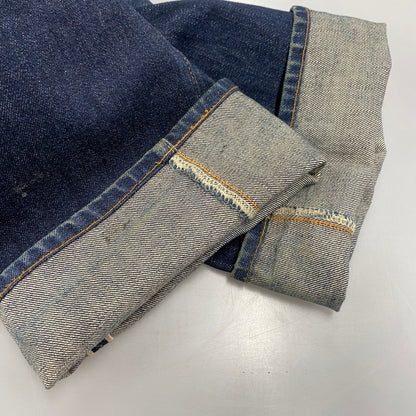 【中古品】【メンズ】 革パッチ 片面タブ BIGE 復刻 501XX DENIM PANTS デニム パンツ ズボン ボトムス 157-260128-ya-12-izu サイズ：38×36 カラー：インディゴ 万代Net店