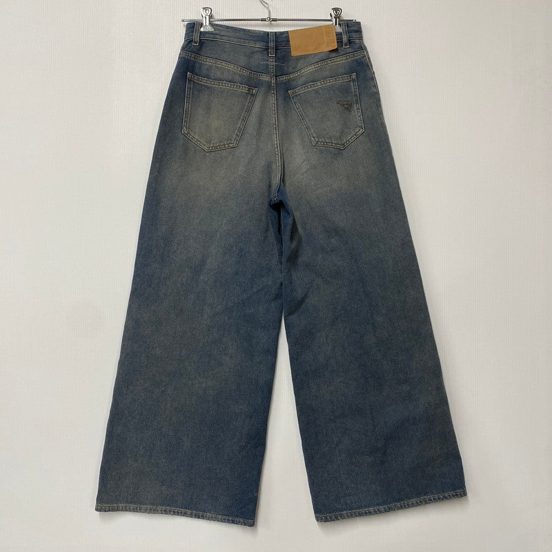 【中古美品】【メンズ】 MM6 MAISON MARGIELA エムエムシックス メゾン マルジェラ S52LA0246 25SS DRAWSTRING BAGGY DENIM ドローストリング バギー デニム ズボン ボトムス 152-260128-ya-16-izu サイズ：28 カラー：インディゴ 万代Net店