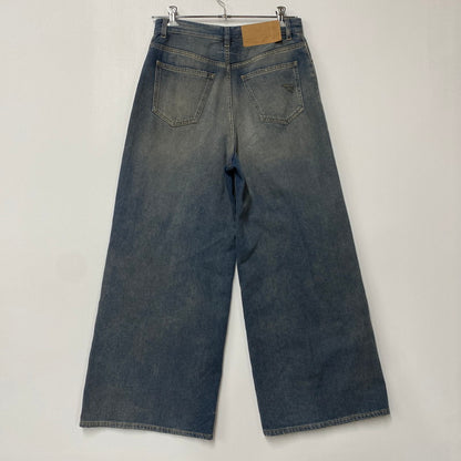 【中古美品】【メンズ】 MM6 MAISON MARGIELA エムエムシックス メゾン マルジェラ S52LA0246 25SS DRAWSTRING BAGGY DENIM ドローストリング バギー デニム ズボン ボトムス 152-260128-ya-16-izu サイズ：28 カラー：インディゴ 万代Net店