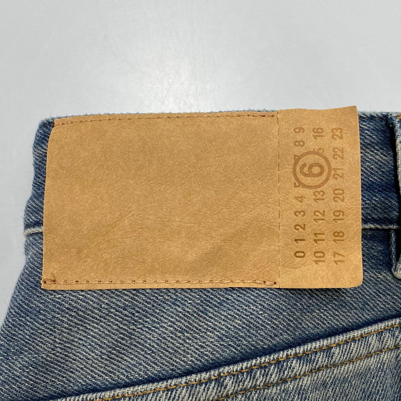【中古美品】【メンズ】 MM6 MAISON MARGIELA エムエムシックス メゾン マルジェラ S52LA0246 25SS DRAWSTRING BAGGY DENIM ドローストリング バギー デニム ズボン ボトムス 152-260128-ya-16-izu サイズ：28 カラー：インディゴ 万代Net店