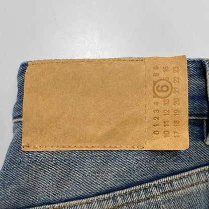 【中古美品】【メンズ】 MM6 MAISON MARGIELA エムエムシックス メゾン マルジェラ S52LA0246 25SS DRAWSTRING BAGGY DENIM ドローストリング バギー デニム ズボン ボトムス 152-260128-ya-16-izu サイズ：28 カラー：インディゴ 万代Net店