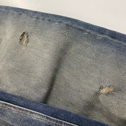 【中古美品】【メンズ】 MM6 MAISON MARGIELA エムエムシックス メゾン マルジェラ S52LA0246 25SS DRAWSTRING BAGGY DENIM ドローストリング バギー デニム ズボン ボトムス 152-260128-ya-16-izu サイズ：28 カラー：インディゴ 万代Net店