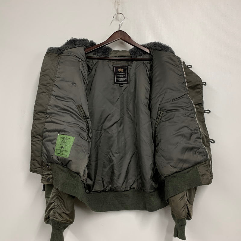 【中古品】【メンズ】 ALPHA INDUSTRIES アルファインダストリーズ 2010-076 N-2B FLIGHT JACKET フライトジャケット アウター 145-260127-ya-04-izu サイズ：XL カラー：カーキ 万代Net店
