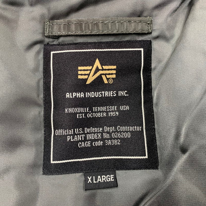 【中古品】【メンズ】 ALPHA INDUSTRIES アルファインダストリーズ 2010-076 N-2B FLIGHT JACKET フライトジャケット アウター 145-260127-ya-04-izu サイズ：XL カラー：カーキ 万代Net店
