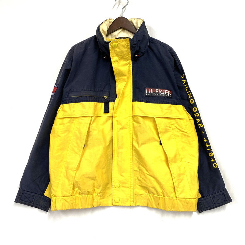 【現状渡し品】【メンズ】 84160314 SAILING JACKET セーリングジャケット アウター 146-260128-tt-14-izu サイズ：L カラー：イエロー×ダークネイビー 万代Net店