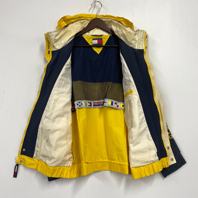 【現状渡し品】【メンズ】 84160314 SAILING JACKET セーリングジャケット アウター 146-260128-tt-14-izu サイズ：L カラー：イエロー×ダークネイビー 万代Net店