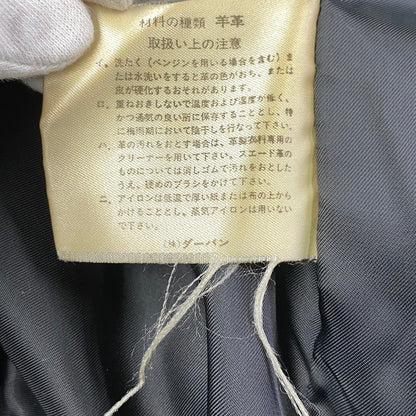 【現状渡し品】【メンズ】 INTERMEZZO インターメッツォ SHEEPSKIN LEATHER COAT シープスキン レザー コート アウター 146-260129-yn-02-izu サイズ：L カラー：ブラック 万代Net店
