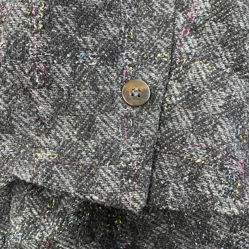【中古品】【メンズ】 MILLEMIGLIA ミッレミリア イタリア製 ALPACA WOOL MIXED TAILORED JACKET アルパカ ウール ミックス テーラード ジャケット アウター 146-260129-yn-03-izu サイズ：52 カラー：ブラック系 万代Net店
