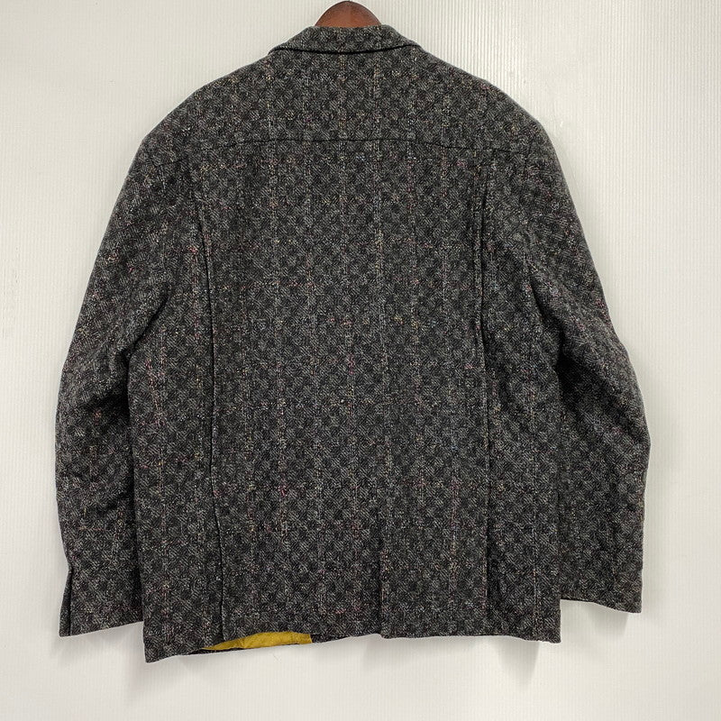 【中古品】【メンズ】 MILLEMIGLIA ミッレミリア イタリア製 ALPACA WOOL MIXED TAILORED JACKET アルパカ ウール ミックス テーラード ジャケット アウター 146-260129-yn-03-izu サイズ：52 カラー：ブラック系 万代Net店