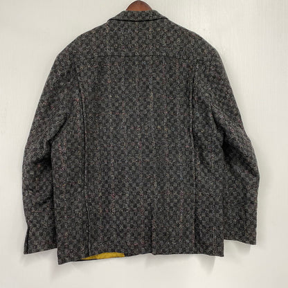【中古品】【メンズ】 MILLEMIGLIA ミッレミリア イタリア製 ALPACA WOOL MIXED TAILORED JACKET アルパカ ウール ミックス テーラード ジャケット アウター 146-260129-yn-03-izu サイズ：52 カラー：ブラック系 万代Net店