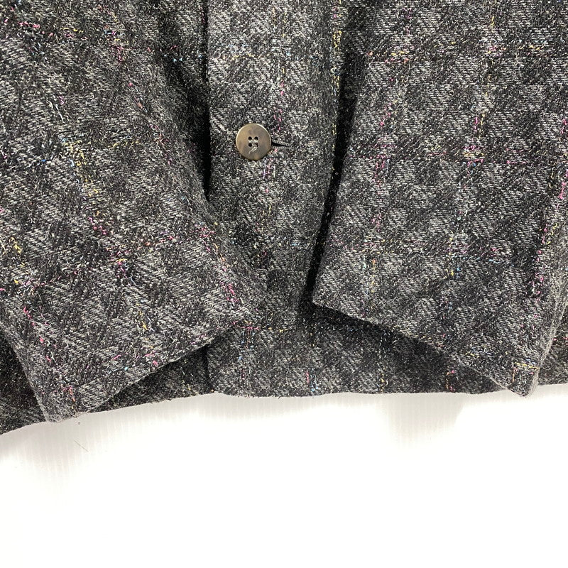 【中古品】【メンズ】 MILLEMIGLIA ミッレミリア イタリア製 ALPACA WOOL MIXED TAILORED JACKET アルパカ ウール ミックス テーラード ジャケット アウター 146-260129-yn-03-izu サイズ：52 カラー：ブラック系 万代Net店