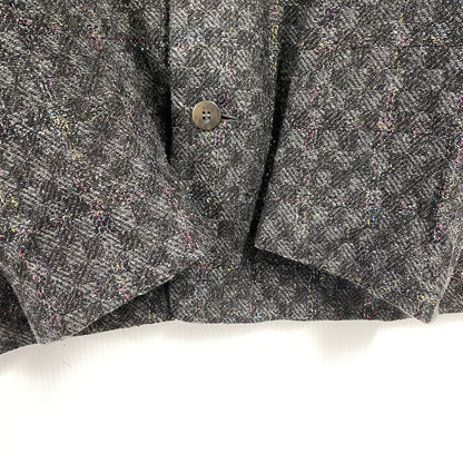 【中古品】【メンズ】 MILLEMIGLIA ミッレミリア イタリア製 ALPACA WOOL MIXED TAILORED JACKET アルパカ ウール ミックス テーラード ジャケット アウター 146-260129-yn-03-izu サイズ：52 カラー：ブラック系 万代Net店