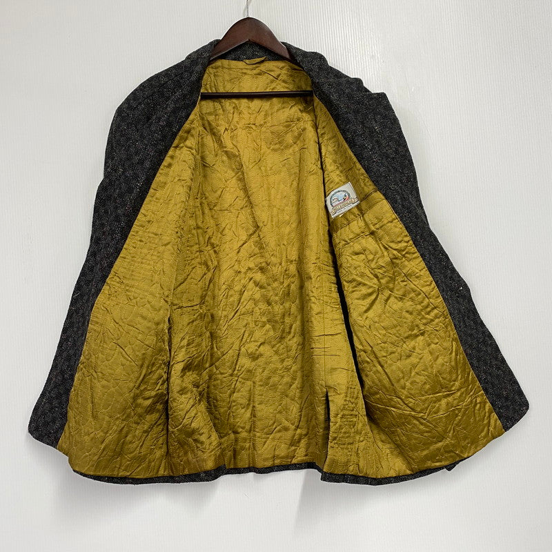 【中古品】【メンズ】 MILLEMIGLIA ミッレミリア イタリア製 ALPACA WOOL MIXED TAILORED JACKET アルパカ ウール ミックス テーラード ジャケット アウター 146-260129-yn-03-izu サイズ：52 カラー：ブラック系 万代Net店