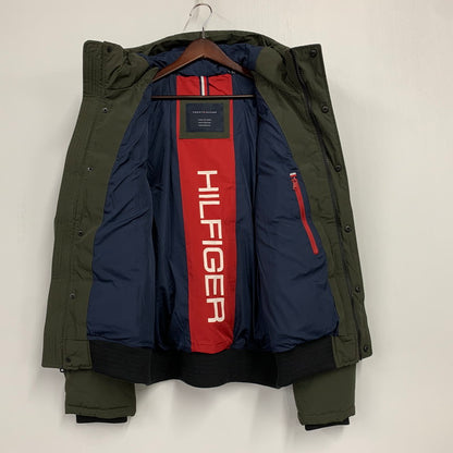 【中古品】【メンズ】 HOODED DOWN JACKET 15HZS2002 フーデッド ダウンジャケット アウター 147-260130-as-03-izu サイズ：M カラー：グリーン系 万代Net店