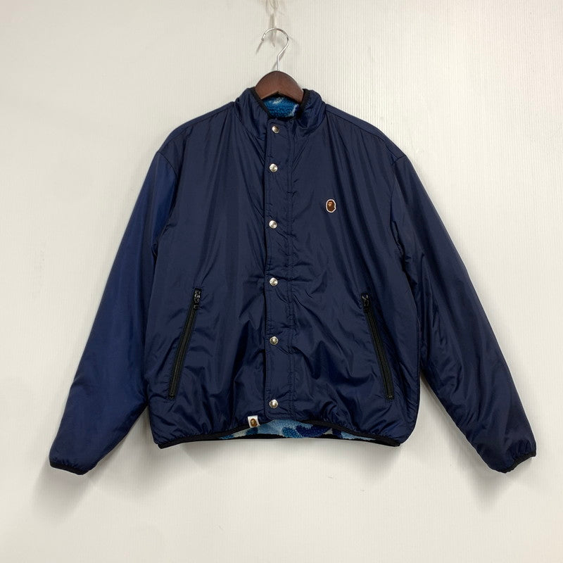 【中古品】【メンズ】 001LJK802007L ABC CAMO BOA RIPSTOP カモ ボア リップストップ REVERSIBLE JACKET リバーシブル ジャケット アウター 142-260128-ya-09-izu サイズ：F カラー：ブルー×ネイビー 万代Net店
