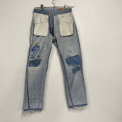 【中古品】【メンズ】 刻印555 501 DENIM PANTS デニムパンツ ボトムス ズボン 157-260130-tt-03-izu サイズ：W31/L36 カラー：ライトインディゴ 万代Net店