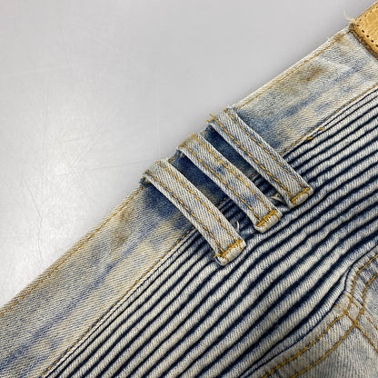 【現状渡し品】【メンズ】 MNML ミニマル BIKER SKINNY DENIM バイカースキニーデニム パンツ ボトムス ズボン 153-260130-tt-06-izu サイズ：30 カラー：ライトインディゴ 万代Net店