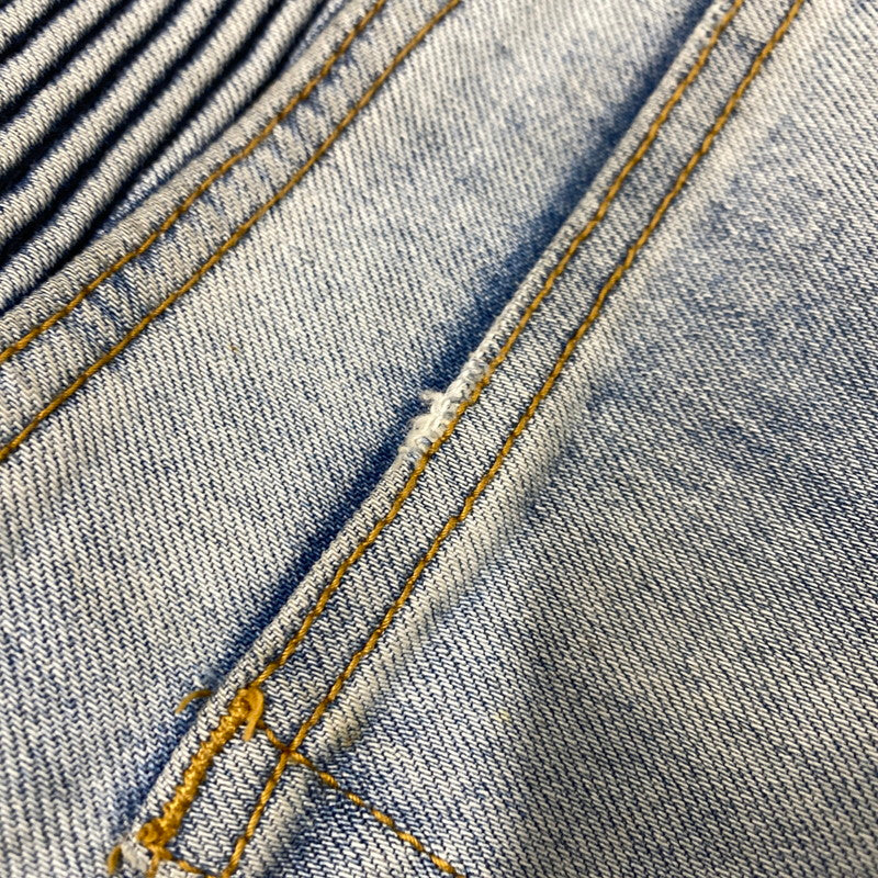 【現状渡し品】【メンズ】 MNML ミニマル BIKER SKINNY DENIM バイカースキニーデニム パンツ ボトムス ズボン 153-260130-tt-06-izu サイズ：30 カラー：ライトインディゴ 万代Net店