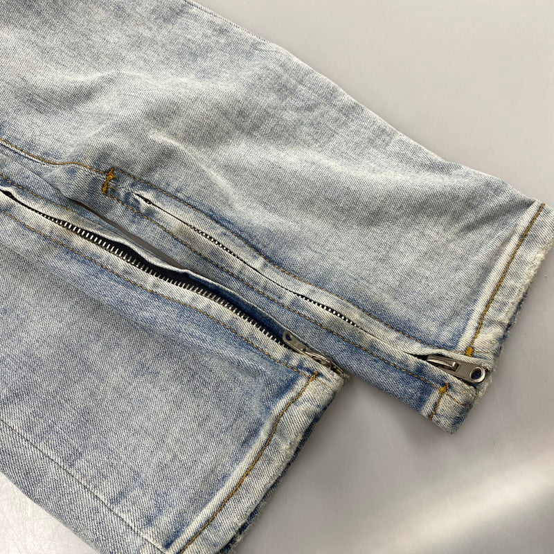 【現状渡し品】【メンズ】 MNML ミニマル BIKER SKINNY DENIM バイカースキニーデニム パンツ ボトムス ズボン 153-260130-tt-06-izu サイズ：30 カラー：ライトインディゴ 万代Net店