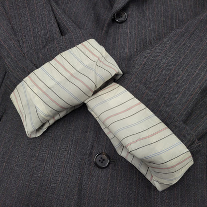 【中古品】【メンズ】 Polo by Ralph Lauren ポロバイラルフローレン STRIPE WOOL 3B TAILORED JACKET ストライプ ウール テーラードジャケット 三角タグ 日本製 146-260608-as-16-izu カラー：グレー系 万代Net店