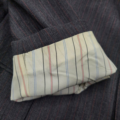 【中古品】【メンズ】 Polo by Ralph Lauren ポロバイラルフローレン STRIPE WOOL 3B TAILORED JACKET ストライプ ウール テーラードジャケット 三角タグ 日本製 146-260608-as-16-izu カラー：グレー系 万代Net店
