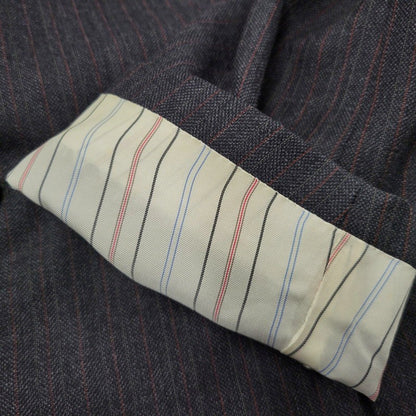 【中古品】【メンズ】 Polo by Ralph Lauren ポロバイラルフローレン STRIPE WOOL 3B TAILORED JACKET ストライプ ウール テーラードジャケット 三角タグ 日本製 146-260608-as-16-izu カラー：グレー系 万代Net店