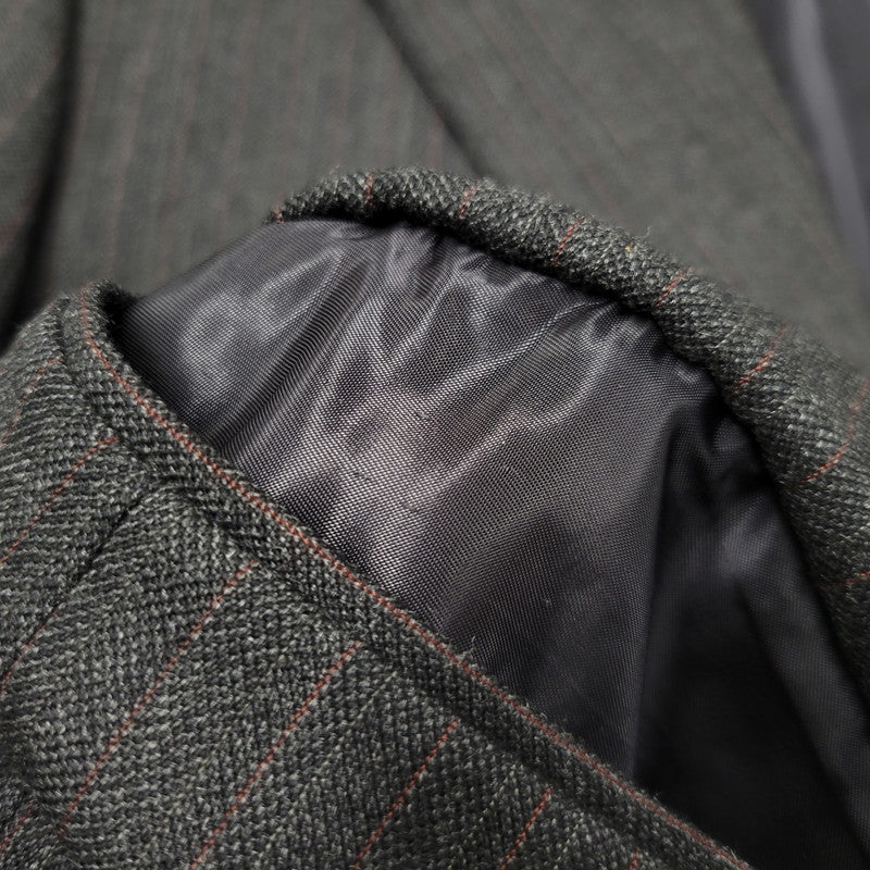 【中古品】【メンズ】 Polo by Ralph Lauren ポロバイラルフローレン STRIPE WOOL 3B TAILORED JACKET ストライプ ウール テーラードジャケット 三角タグ 日本製 146-260608-as-16-izu カラー：グレー系 万代Net店