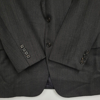 【中古品】【メンズ】 Polo by Ralph Lauren ポロバイラルフローレン STRIPE WOOL 3B TAILORED JACKET ストライプ ウール テーラードジャケット 三角タグ 日本製 146-260608-as-16-izu カラー：グレー系 万代Net店