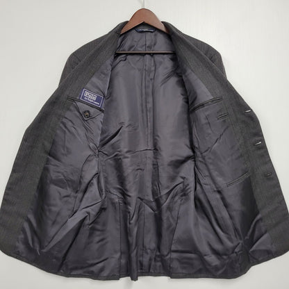 【中古品】【メンズ】 Polo by Ralph Lauren ポロバイラルフローレン STRIPE WOOL 3B TAILORED JACKET ストライプ ウール テーラードジャケット 三角タグ 日本製 146-260608-as-16-izu カラー：グレー系 万代Net店