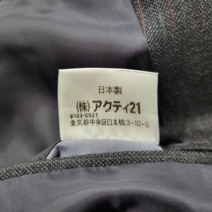 【中古品】【メンズ】 Polo by Ralph Lauren ポロバイラルフローレン STRIPE WOOL 3B TAILORED JACKET ストライプ ウール テーラードジャケット 三角タグ 日本製 146-260608-as-16-izu カラー：グレー系 万代Net店
