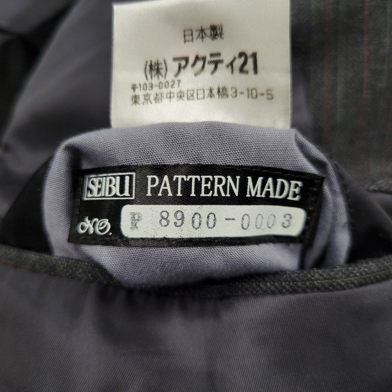 【中古品】【メンズ】 Polo by Ralph Lauren ポロバイラルフローレン STRIPE WOOL 3B TAILORED JACKET ストライプ ウール テーラードジャケット 三角タグ 日本製 146-260608-as-16-izu カラー：グレー系 万代Net店