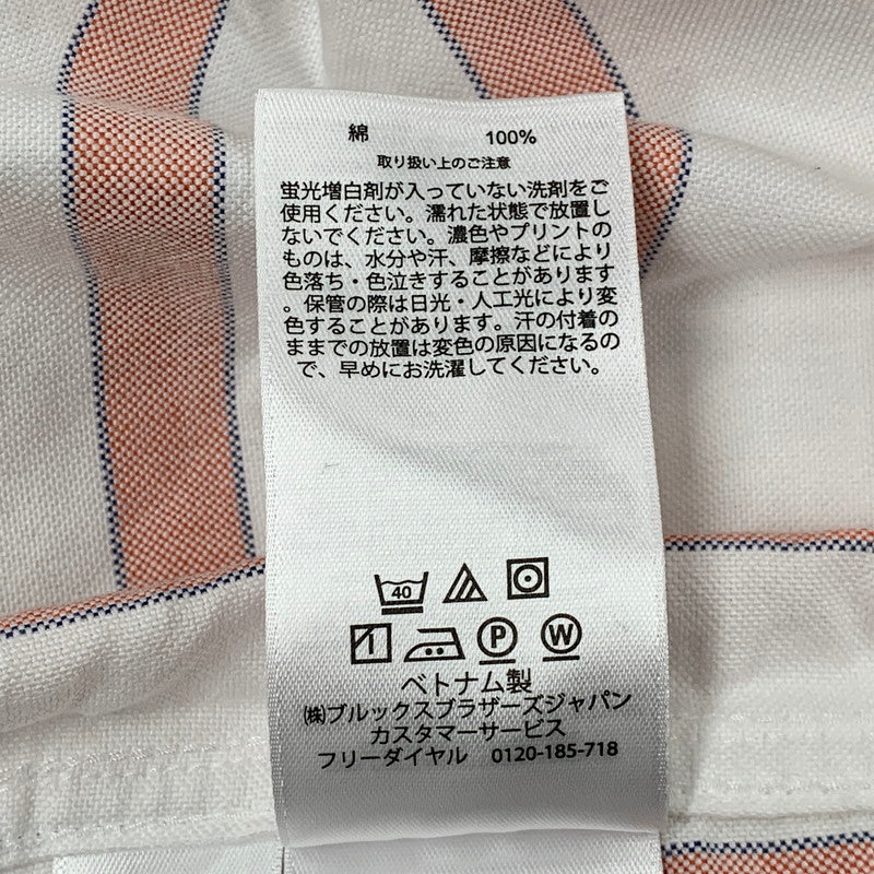 【中古品】【メンズ】 RED FLEECE レッドフリース STRIPE LS BD SHIRT ストライプ ロングスリーブ ボタンダウン シャツ 長袖 トップス 145-260130-as-04-izu サイズ：L カラー：ホワイト×レッド 万代Net店