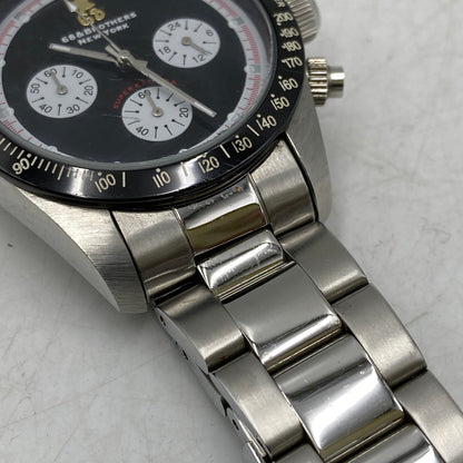 【中古品】【メンズ/レディース】 68＆BROTHERS シックスティエイトアンドブラザーズ CHR-6 24 LE MANS パンダ文字盤 CHRONOGRAPH QUARTZ クロノグラフ クォーツ 時計 腕時計 197-260531-kh-10-izu カラー：シルバー 万代Net店
