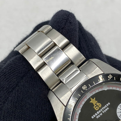 【中古品】【メンズ/レディース】 68＆BROTHERS シックスティエイトアンドブラザーズ CHR-6 24 LE MANS パンダ文字盤 CHRONOGRAPH QUARTZ クロノグラフ クォーツ 時計 腕時計 197-260531-kh-10-izu カラー：シルバー 万代Net店
