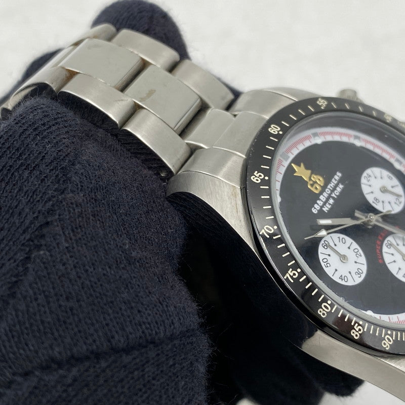 【中古品】【メンズ/レディース】 68＆BROTHERS シックスティエイトアンドブラザーズ CHR-6 24 LE MANS パンダ文字盤 CHRONOGRAPH QUARTZ クロノグラフ クォーツ 時計 腕時計 197-260531-kh-10-izu カラー：シルバー 万代Net店