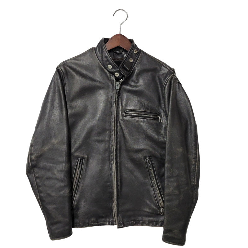 【現状渡し品】【メンズ】 LOT641 USA製 BOA LINER SINGLE RIDERS JACKET ボア ライナー シングル ライダース ジャケット アウター 145-260129-cs-14-izu サイズ：34 カラー：ブラック 万代Net店