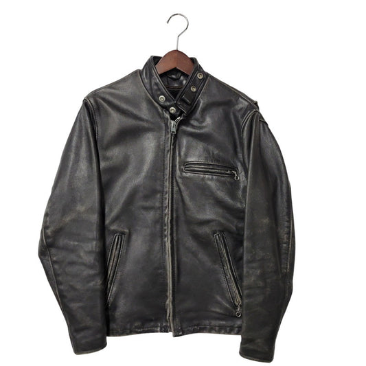 【現状渡し品】【メンズ】 LOT641 USA製 BOA LINER SINGLE RIDERS JACKET ボア ライナー シングル ライダース ジャケット アウター 145-260129-cs-14-izu サイズ：34 カラー：ブラック 万代Net店