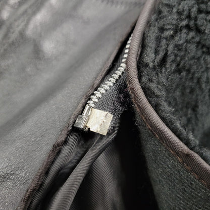【現状渡し品】【メンズ】 LOT641 USA製 BOA LINER SINGLE RIDERS JACKET ボア ライナー シングル ライダース ジャケット アウター 145-260129-cs-14-izu サイズ：34 カラー：ブラック 万代Net店