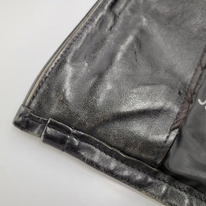 【現状渡し品】【メンズ】 LOT641 USA製 BOA LINER SINGLE RIDERS JACKET ボア ライナー シングル ライダース ジャケット アウター 145-260129-cs-14-izu サイズ：34 カラー：ブラック 万代Net店