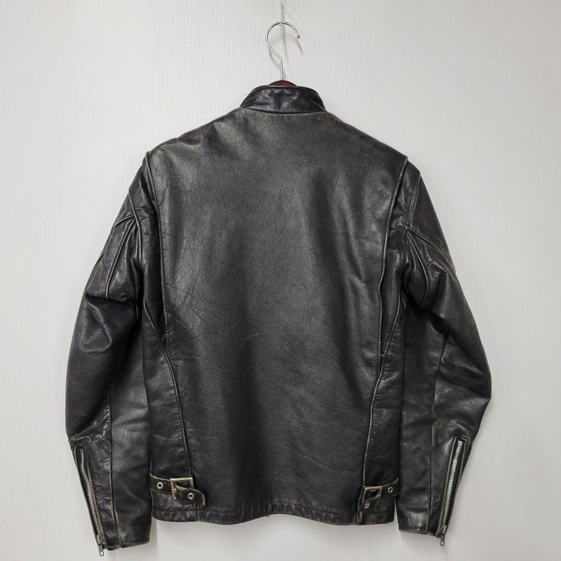 【現状渡し品】【メンズ】 LOT641 USA製 BOA LINER SINGLE RIDERS JACKET ボア ライナー シングル ライダース ジャケット アウター 145-260129-cs-14-izu サイズ：34 カラー：ブラック 万代Net店