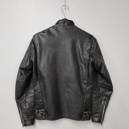 【現状渡し品】【メンズ】 LOT641 USA製 BOA LINER SINGLE RIDERS JACKET ボア ライナー シングル ライダース ジャケット アウター 145-260129-cs-14-izu サイズ：34 カラー：ブラック 万代Net店