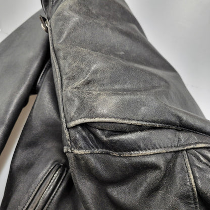 【現状渡し品】【メンズ】 LOT641 USA製 BOA LINER SINGLE RIDERS JACKET ボア ライナー シングル ライダース ジャケット アウター 145-260129-cs-14-izu サイズ：34 カラー：ブラック 万代Net店