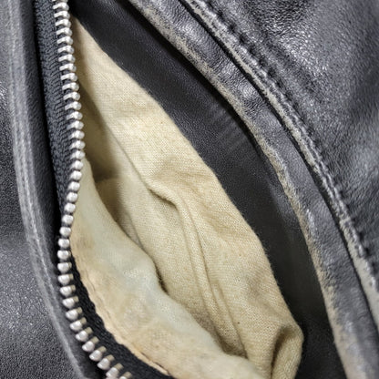 【現状渡し品】【メンズ】 LOT641 USA製 BOA LINER SINGLE RIDERS JACKET ボア ライナー シングル ライダース ジャケット アウター 145-260129-cs-14-izu サイズ：34 カラー：ブラック 万代Net店